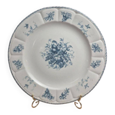 Large round earthenware dish Clairefontaine model Pompadour 33 cm