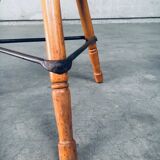 Industrial Low Tripod Stools, Belgium, 1950s, Set of 3