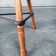Industrial Low Tripod Stools, Belgium, 1950s, Set of 3