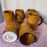 Vintage orange mugs 70s