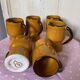 Vintage orange mugs 70s