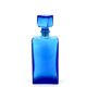 Blue rectangular glass carafe, 1960s