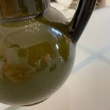 Pitcher in Provence khaki varnished clay signature Camares