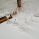 Set 6 verres digestif verre ciselé
