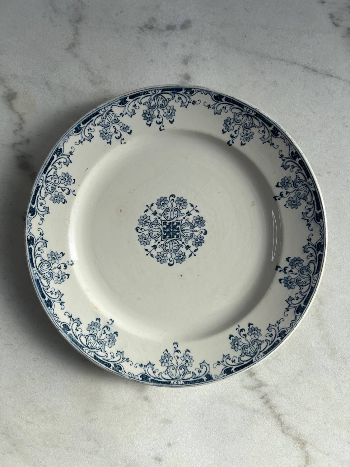 Cute iron earth plate Sarreguemines