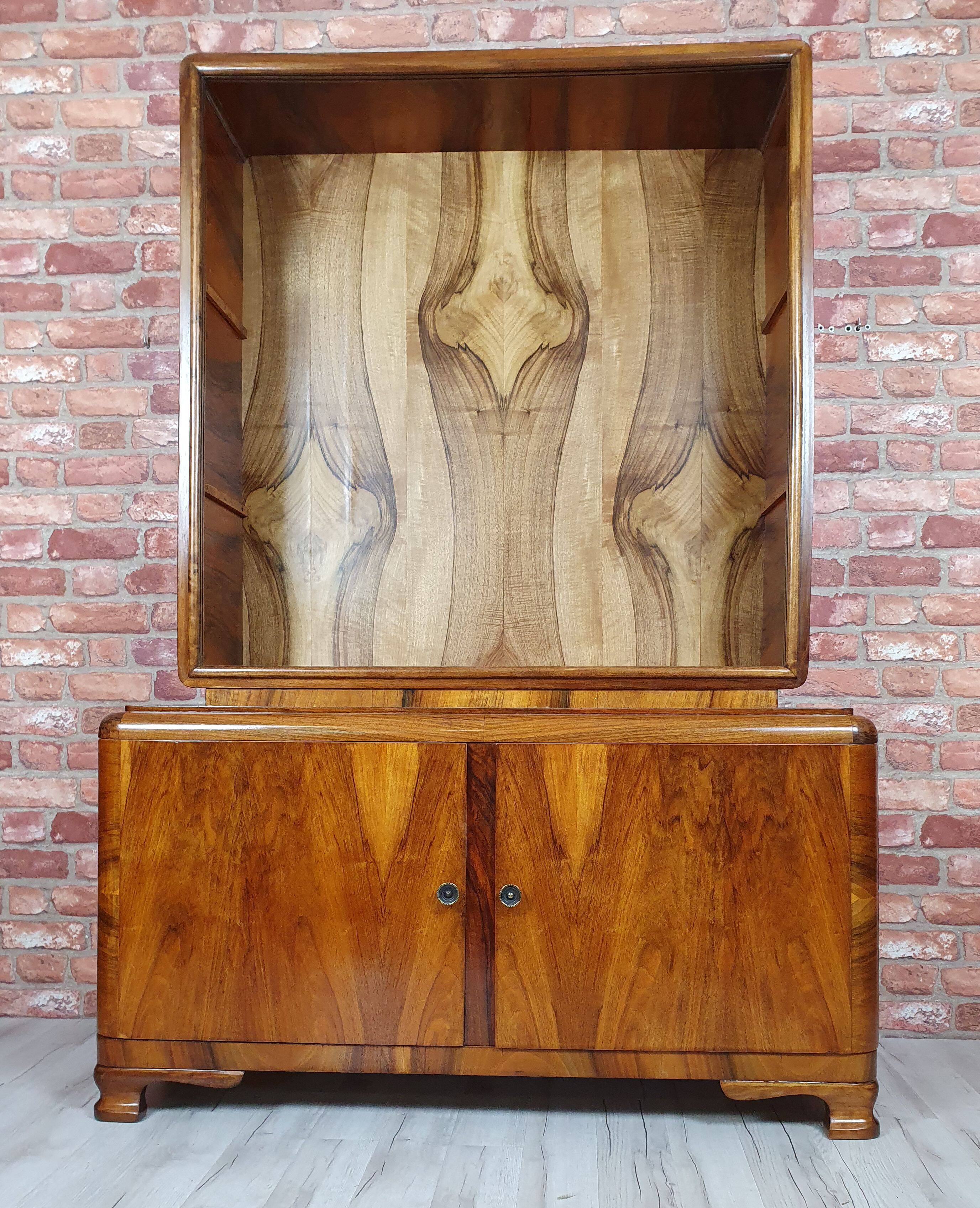 Renovated credenz, art deco display cabinet