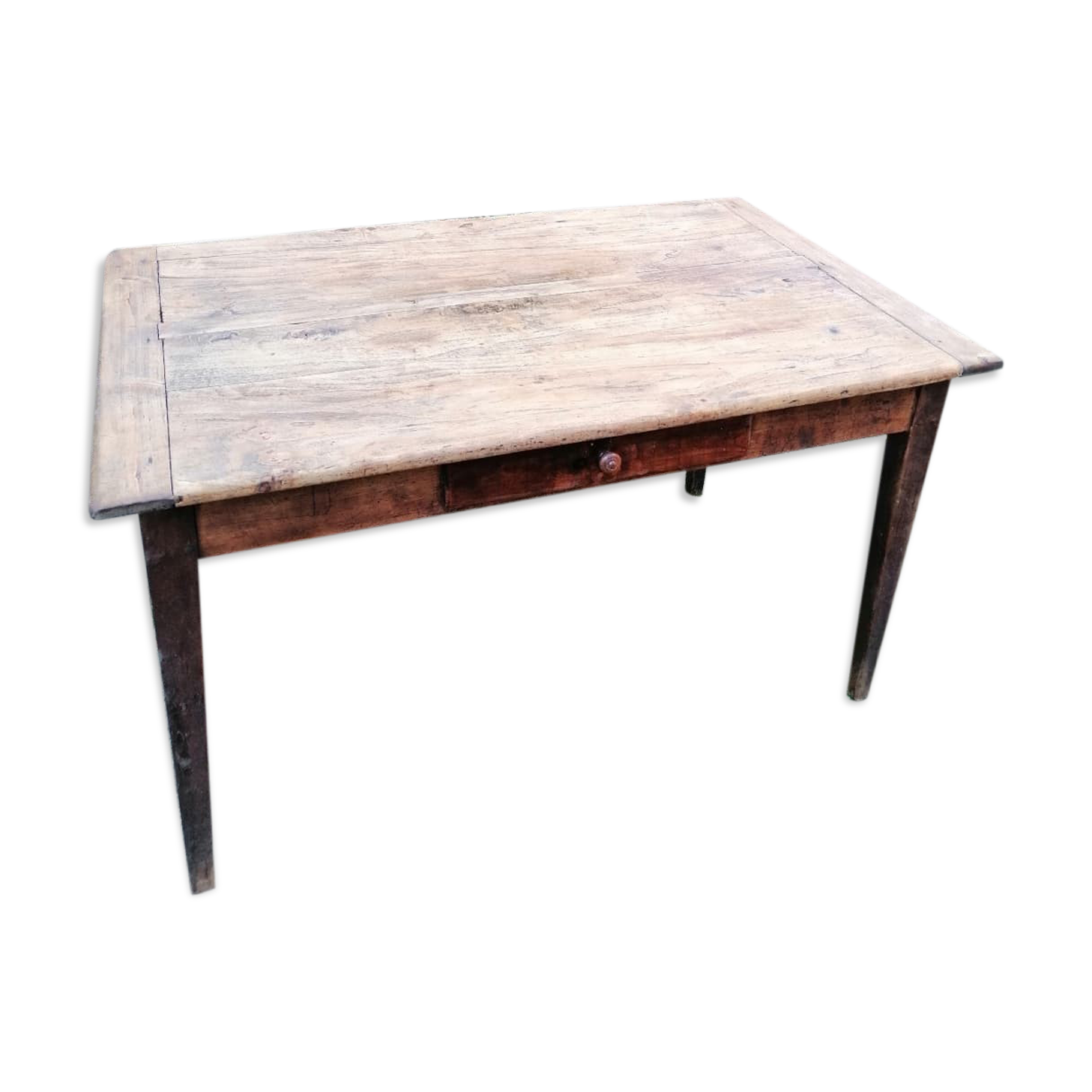 Table de ferme ancienne 132cm