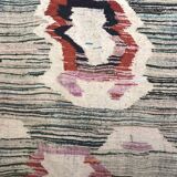 Moroccan Berber carpet Kilim Boucherouite 2.58x1.41m