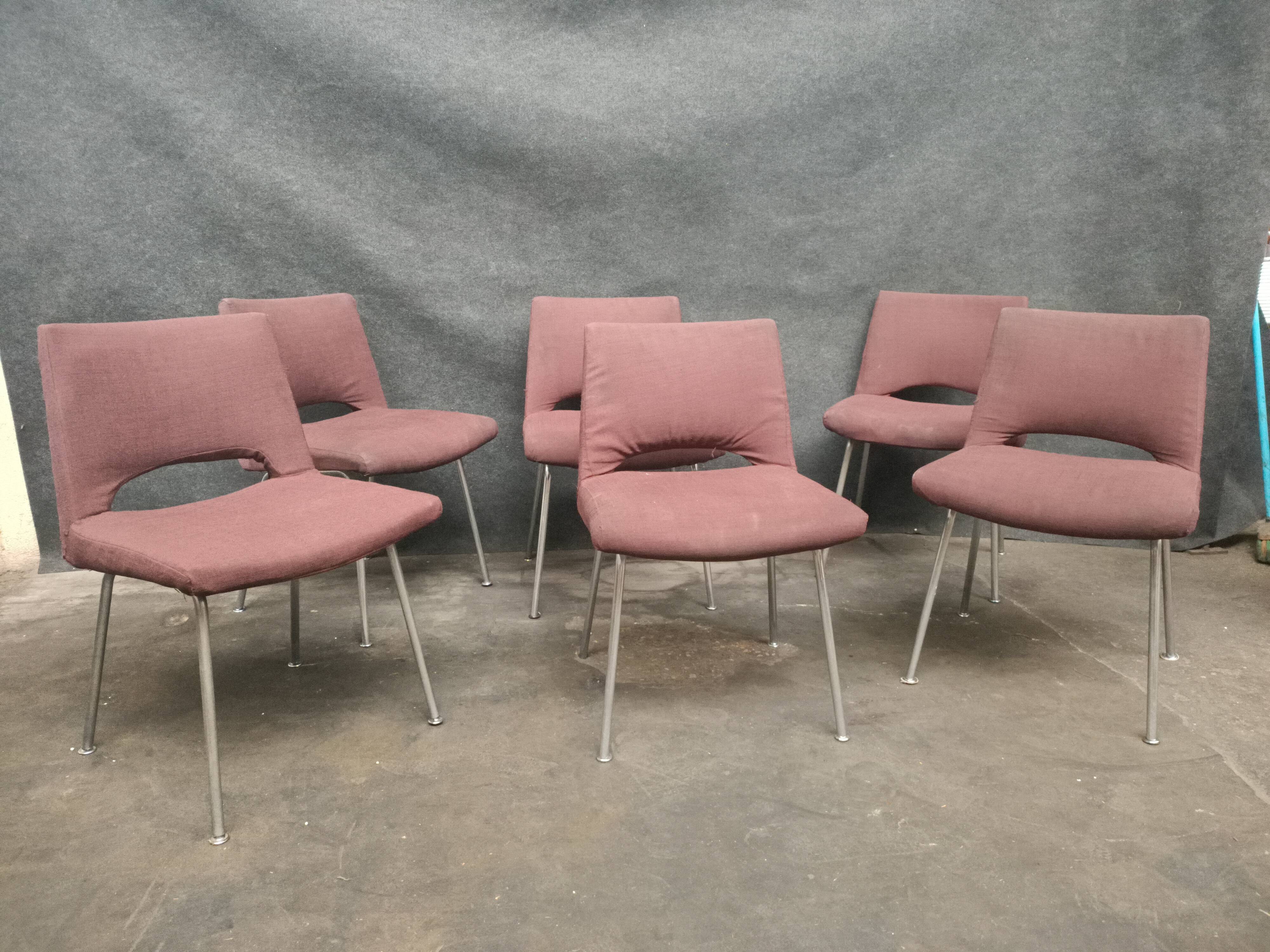 6 Georges Frydman chairs