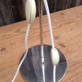 Two conical reflectors orange 1970 vintage floor lamp