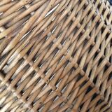 Round wicker basket