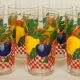 Set of 7 glasses to orangeade VMC Reims 1960