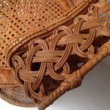 Armchair Emmanuelle rattan 1970