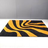 Vintage modernist rug, 1970s