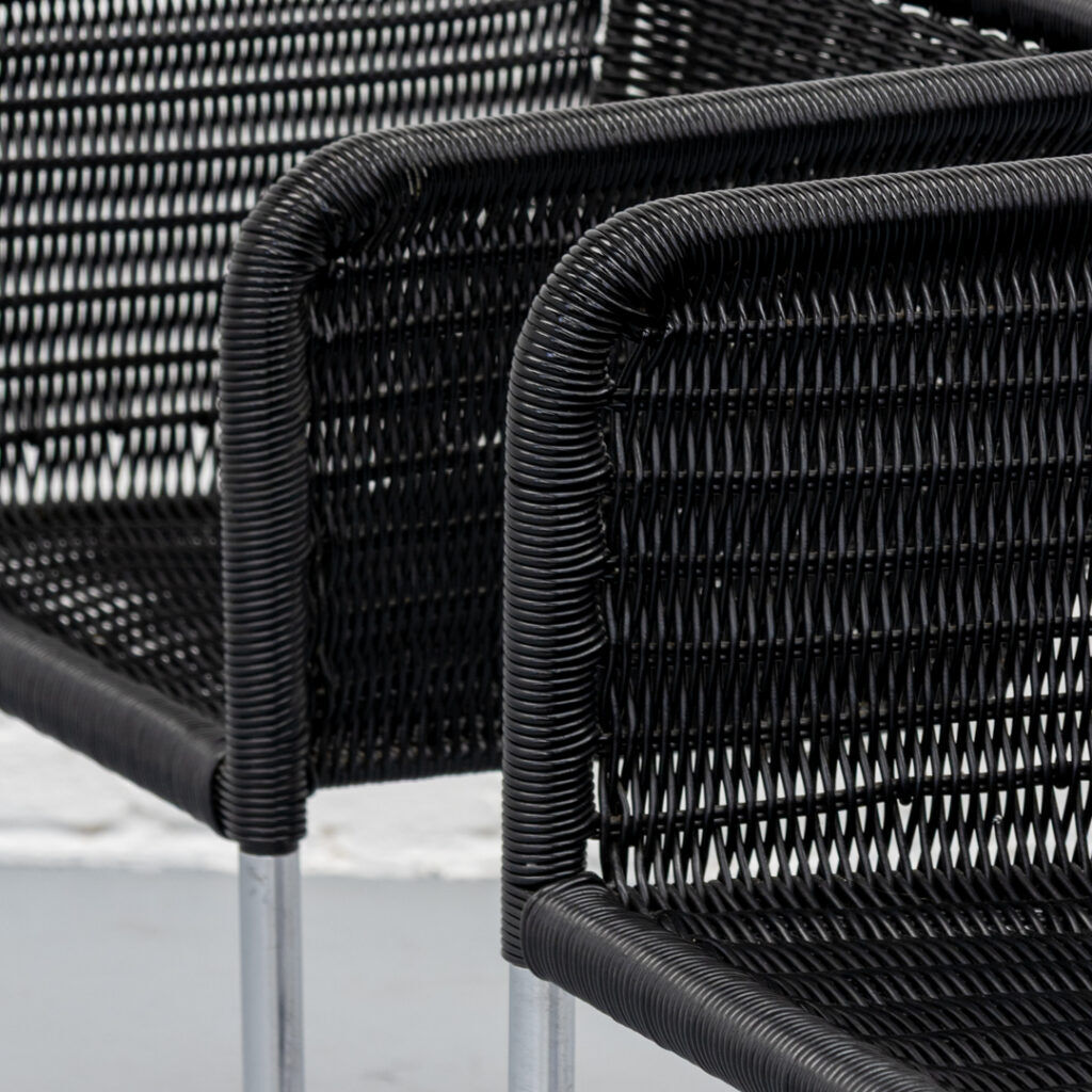 Ensemble de chaises de salle à manger Tecta D44 des années 1980