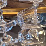 6 crystal stemmed glasses