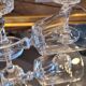6 crystal stemmed glasses