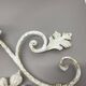 1 of 3 xxl 73cm white Metal Florentiner Theatre wall Light, Italy, 1970s