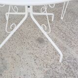 Wrought iron garden furniture