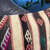 Coussin de tapis kilim turc noué à la main 40x60cm