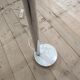 Chrome floor lamp with 3 branches