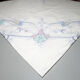 Nappe ronde brodée multicolore