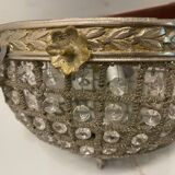 Crystal Beaded Flushmount 1980’s