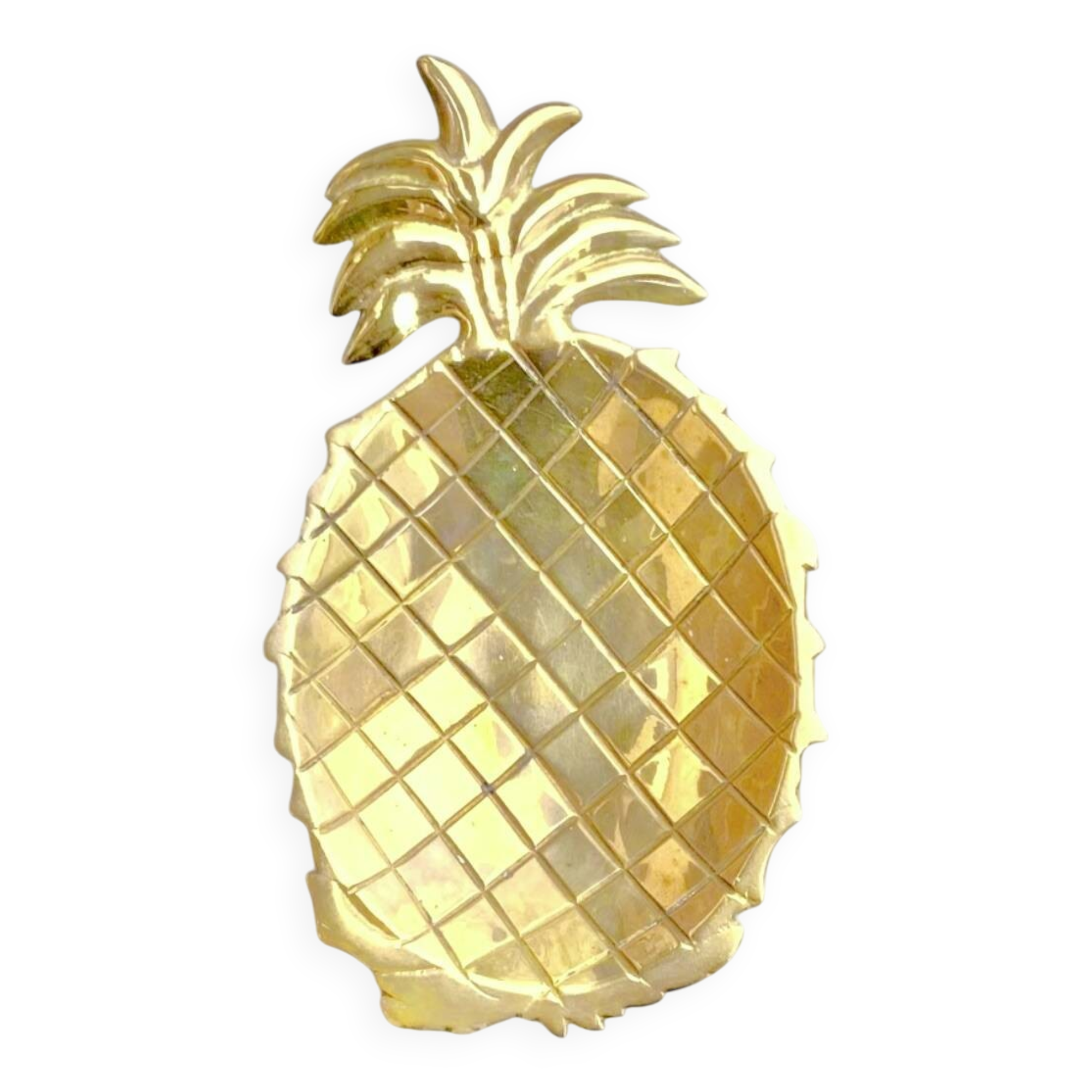 Vintage brass pineapple pocket emptier