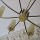 Italian brass and art glass chandelier, 1970s