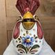 Spanish earthenware pitcher - hand-painted rooster head