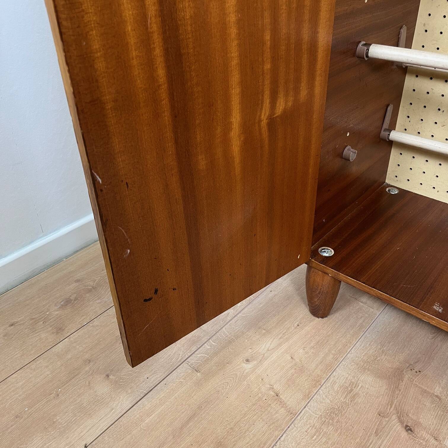 Meuble à chaussure vintage en bois, 1970