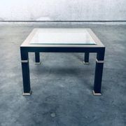 Vintage Postmodern Brushed Metal Coffee Table from Belgo Chrom / Dewulf Selection, 1980s