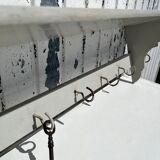 Painted wooden kitchen shelf