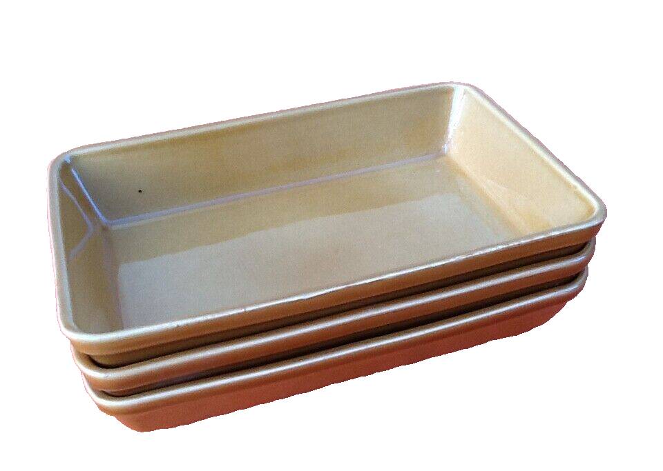 3 rectangular oven dishes BCI (Bretagne Céramique Industrie)
