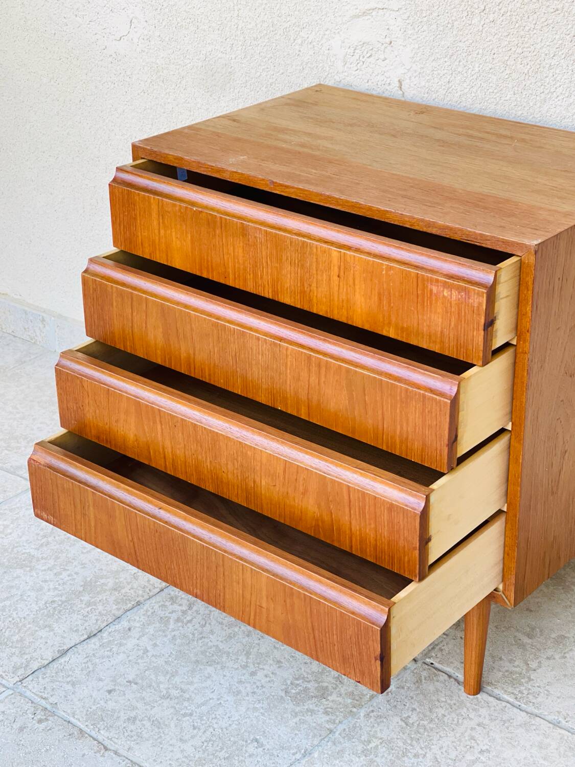 Scandinavian teak chest of drawers