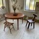 Round table 120-230 cm scandinavian samcom arne hovmand olsen
