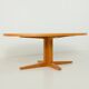 Danish extra large oak extension oval table attributed to Skovby, 1970s
