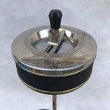 Brass ashtray on the leg from the 70's