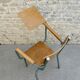 Student chair in wood and metal, circa 1960.