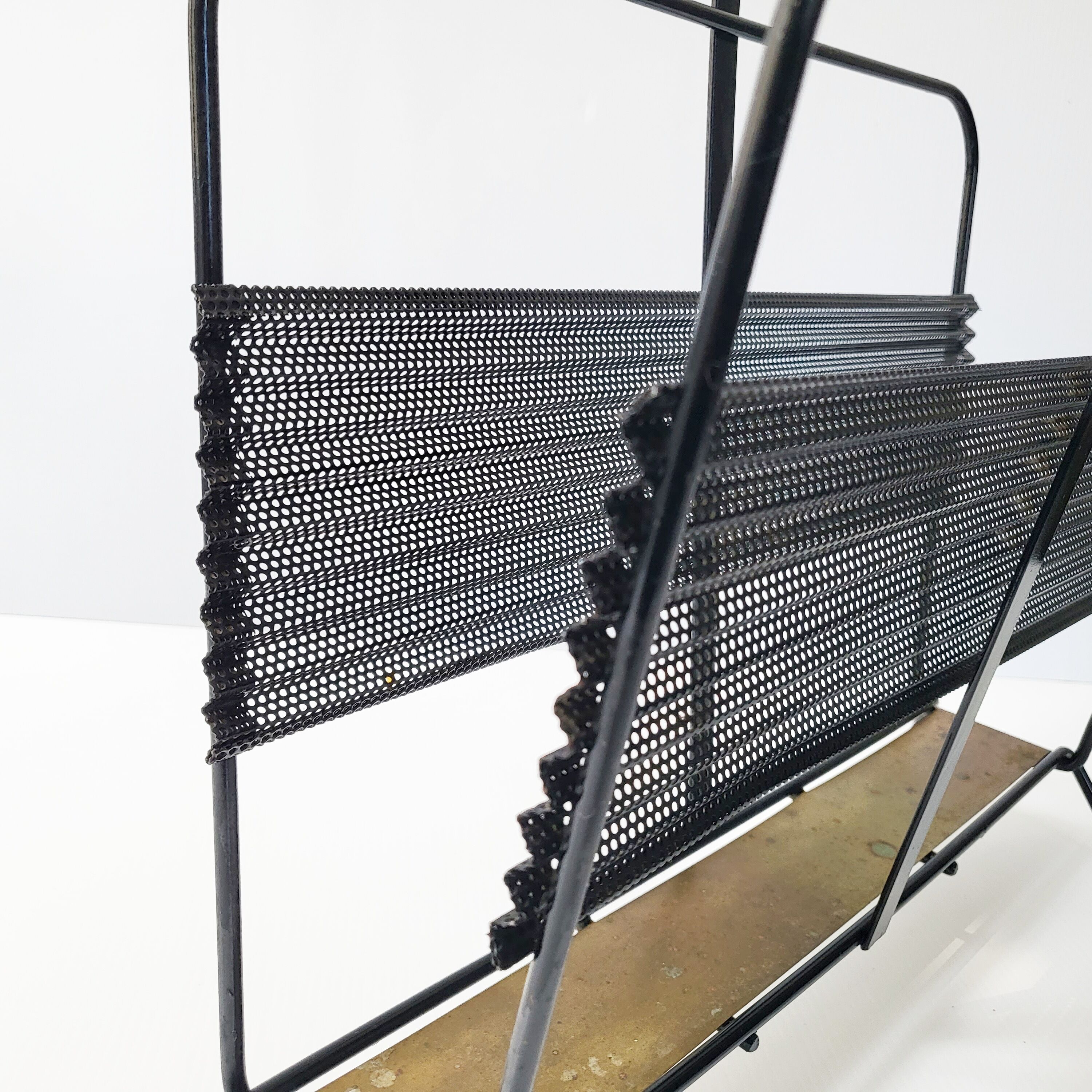 Vintage magazine holders by Mathieu Matégot, model "Harper's", 1950