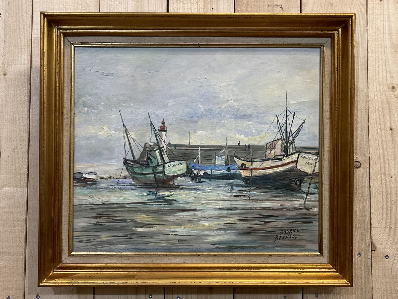 Le port d’Erquy par Maurice Bernard (1927-2005) - 57x65.5cm