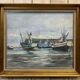 Le port d’Erquy par Maurice Bernard (1927-2005) - 57x65.5cm