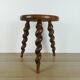 Tripod stool with turned feet