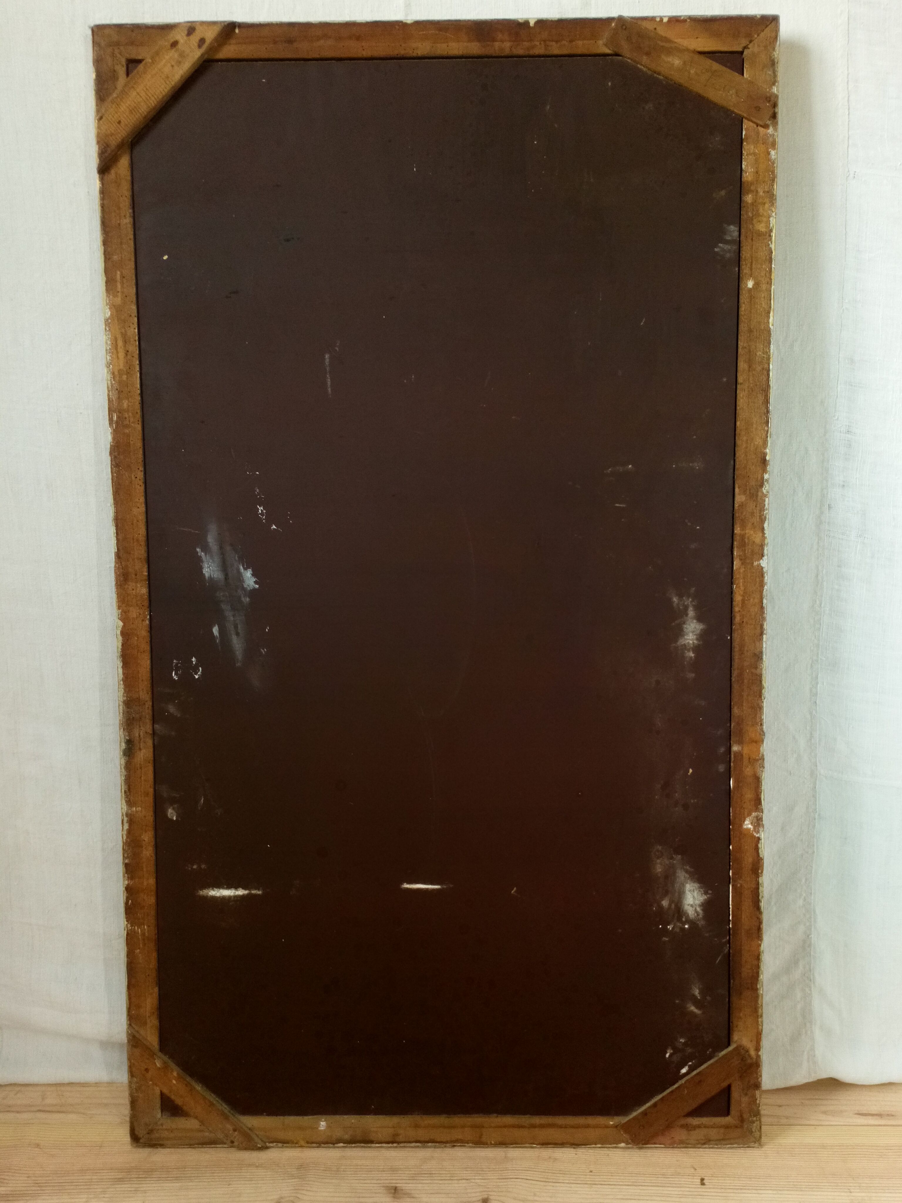 Large gold mirror Napoleon III style catering 76x130cm