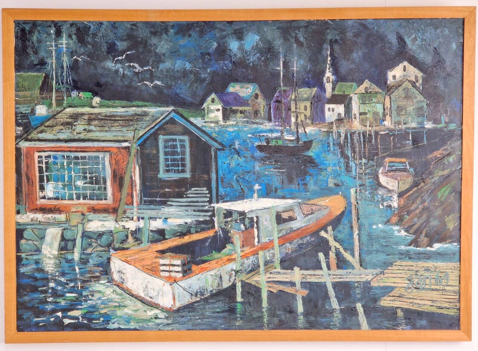 Harbor View, 1969, Acrylic on Canvas
