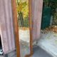 Miroir biseauté en chêne massif sculpté 50x165cm