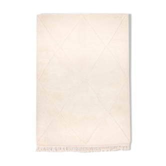 Berbere carpet beni ouarain ecru 246 x 173 cm