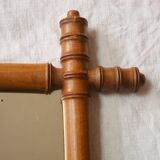 Bamboo-style wooden mirror