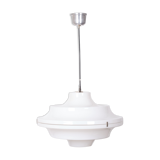 White Acrylic Ceiling Lamp Yki Nummi Style 1970s Italy