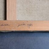 Oil on canvas, rural landscape, signed